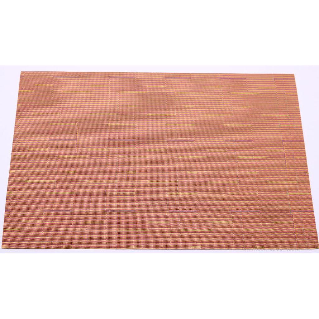 Pvc Placemat,Orange Bamboo