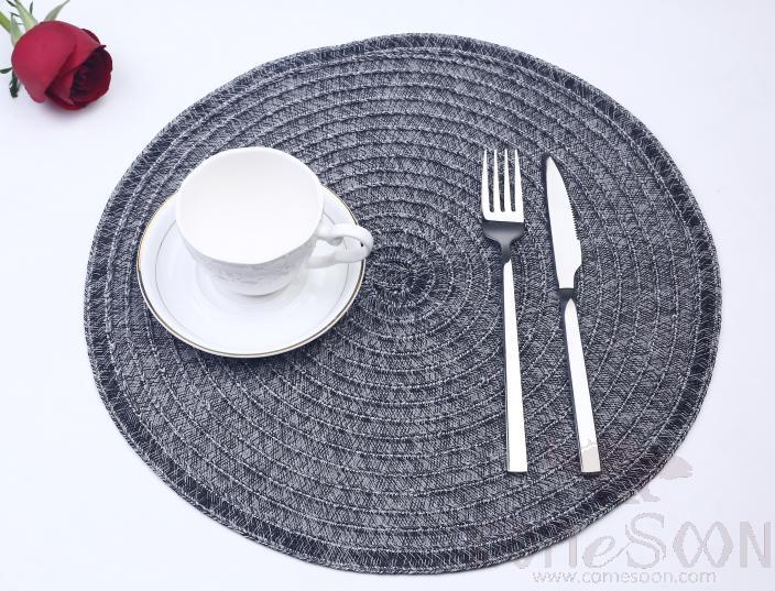 Food Grade Pe Black Mixed Color Pe Webbing Placemats