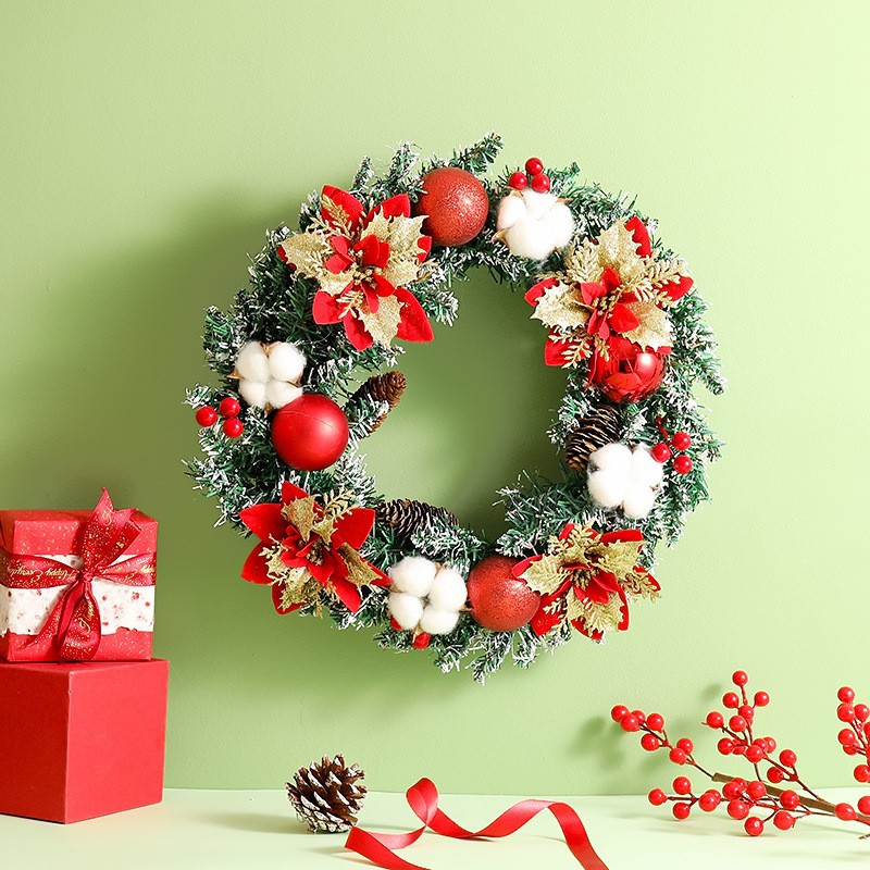 Christmas Garland Ring，40cm