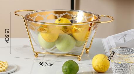 Glass Fruit Bowl