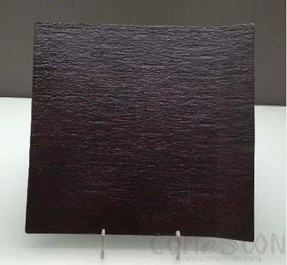 20118 Series 12.25 &quot;square plate with warped edge-brushed black