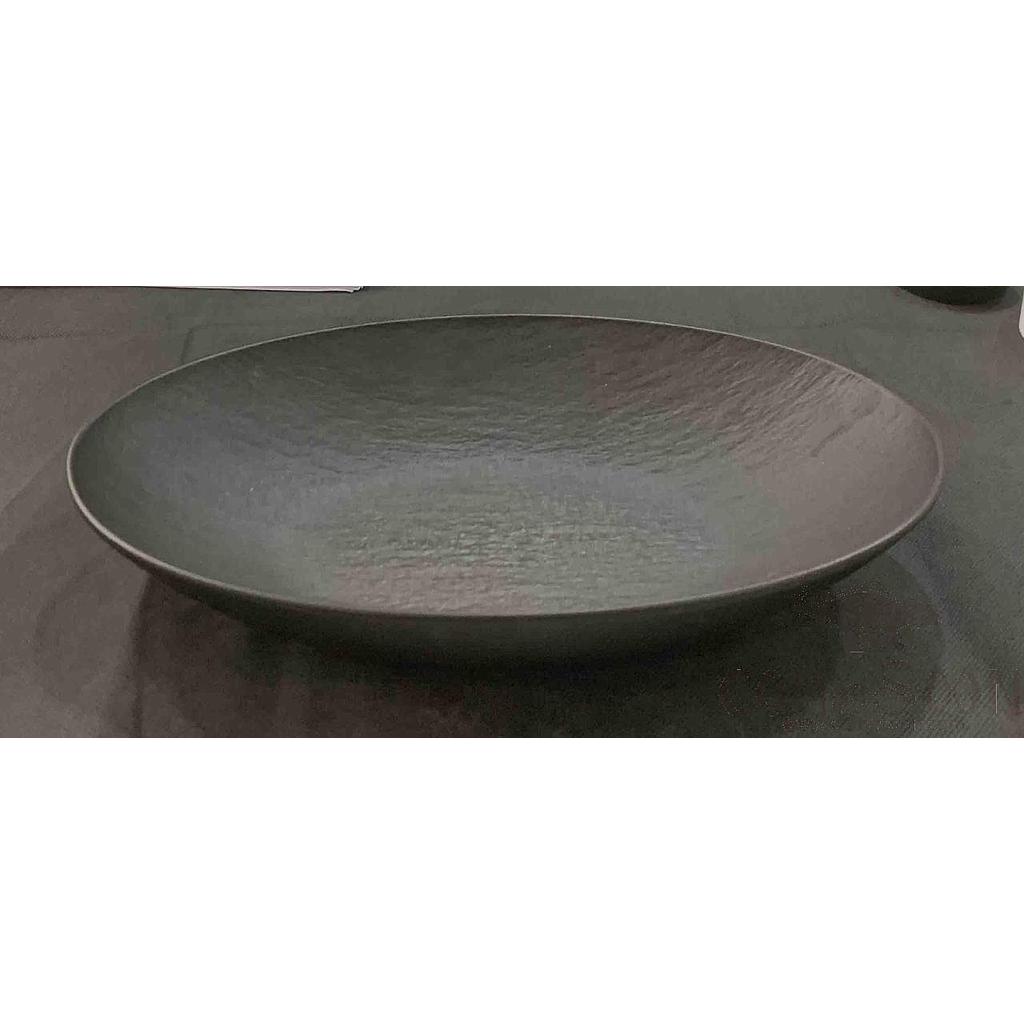 20118 Series 13.5&quot; Oval Shaped Bowl-Matt Black