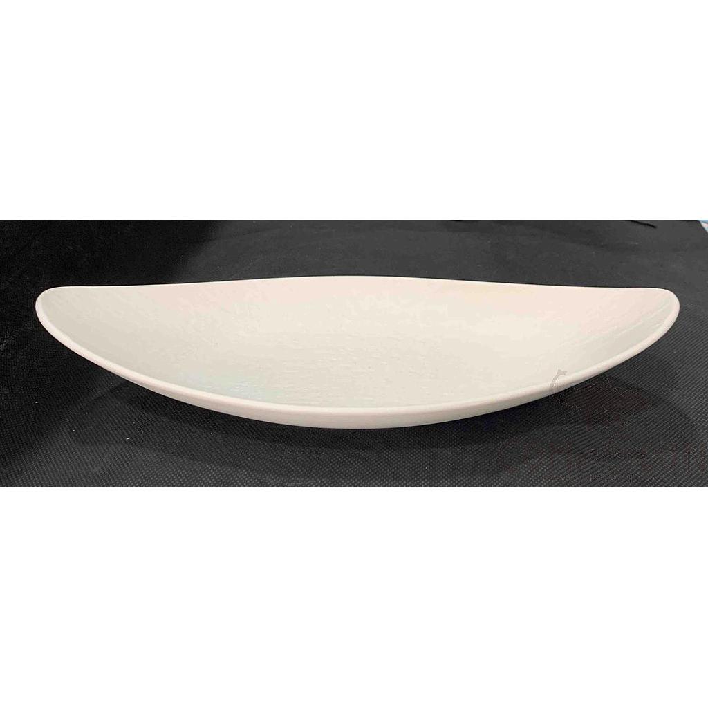 20118 Series 12.75&quot; Zero Point Leaf Plate - Matt White