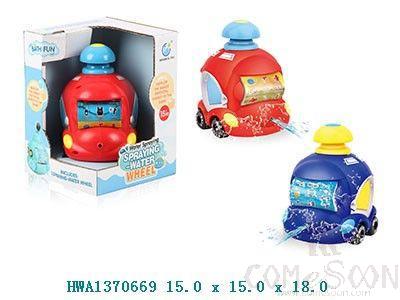 Water Spraying Police Car/Fire Truck,15*14*18cm