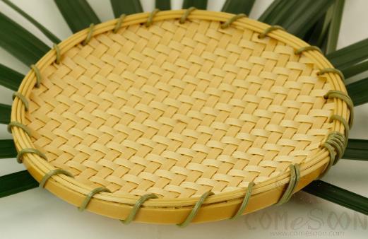 Herringbone Shallow Basket,18*2cm