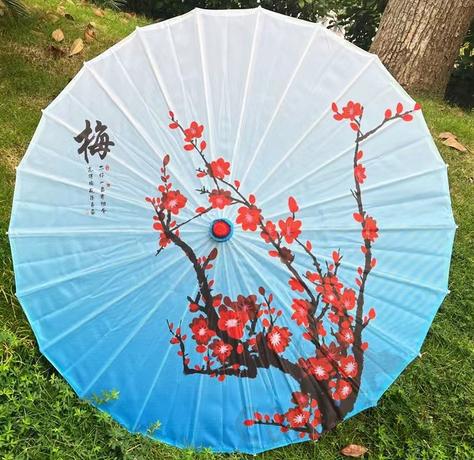 Oil Paper Umbrella, Silk Fabric, 82cm