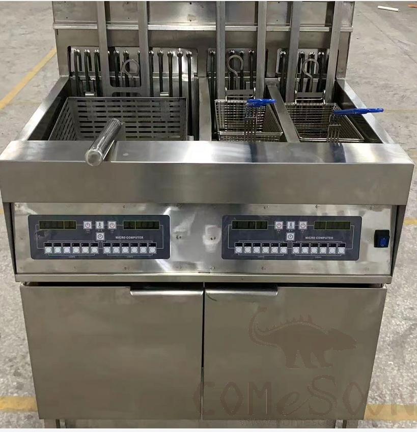 Computerized Auto Lift Fryer (One Large And Two Small),800*830*1120mm,36KW/380V