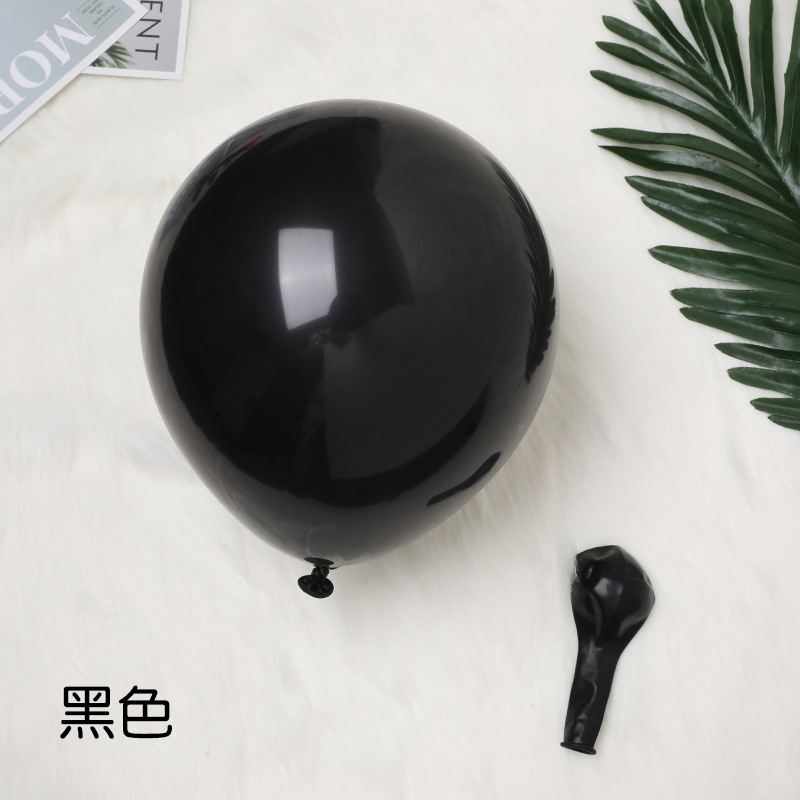 Balloon，Latex，Black，12 Inches