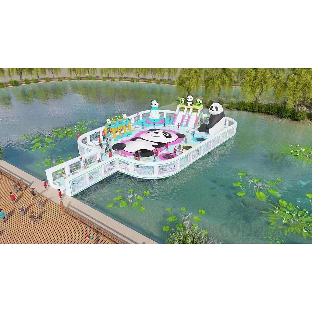 Panda Water Castle, PVC, 25*15m