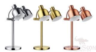 Double Head Gold Round Bottom Heat Lamp,270*645mm,500W
