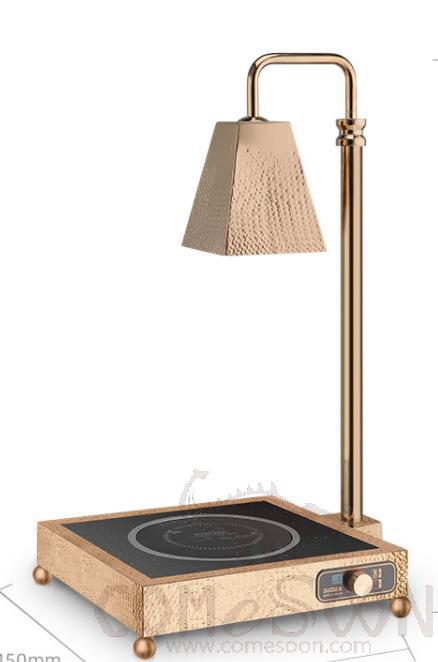 Single Head Rose Gold Thermal Insulation Lamp(Induction Cooker Heating),520*450*890mm,1450W