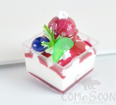 Simulated Cake Ornament,PU,8*5.5cm