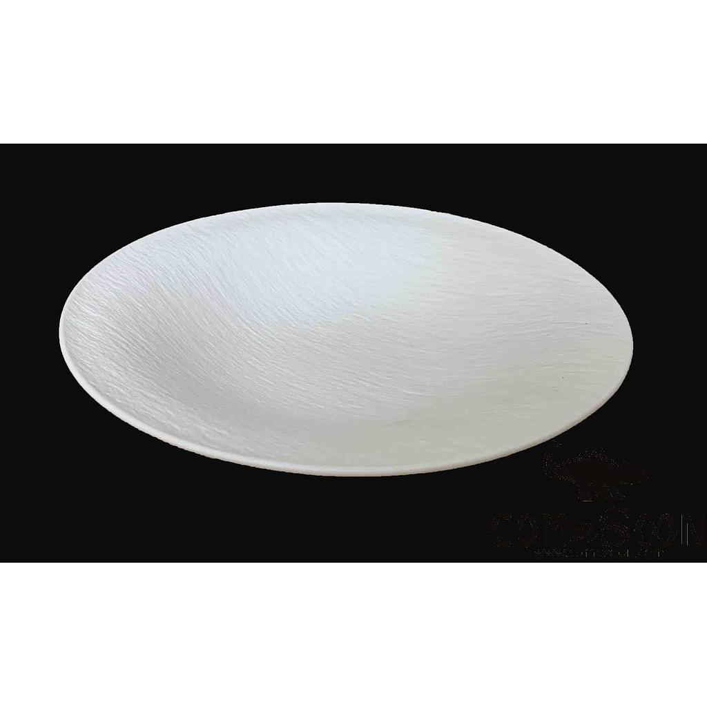 20118 Series 12.5&quot; Beveled Edge Plate - Matt White