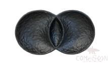 20118 Series 5.25&quot; Two Round Plate - Matt Black