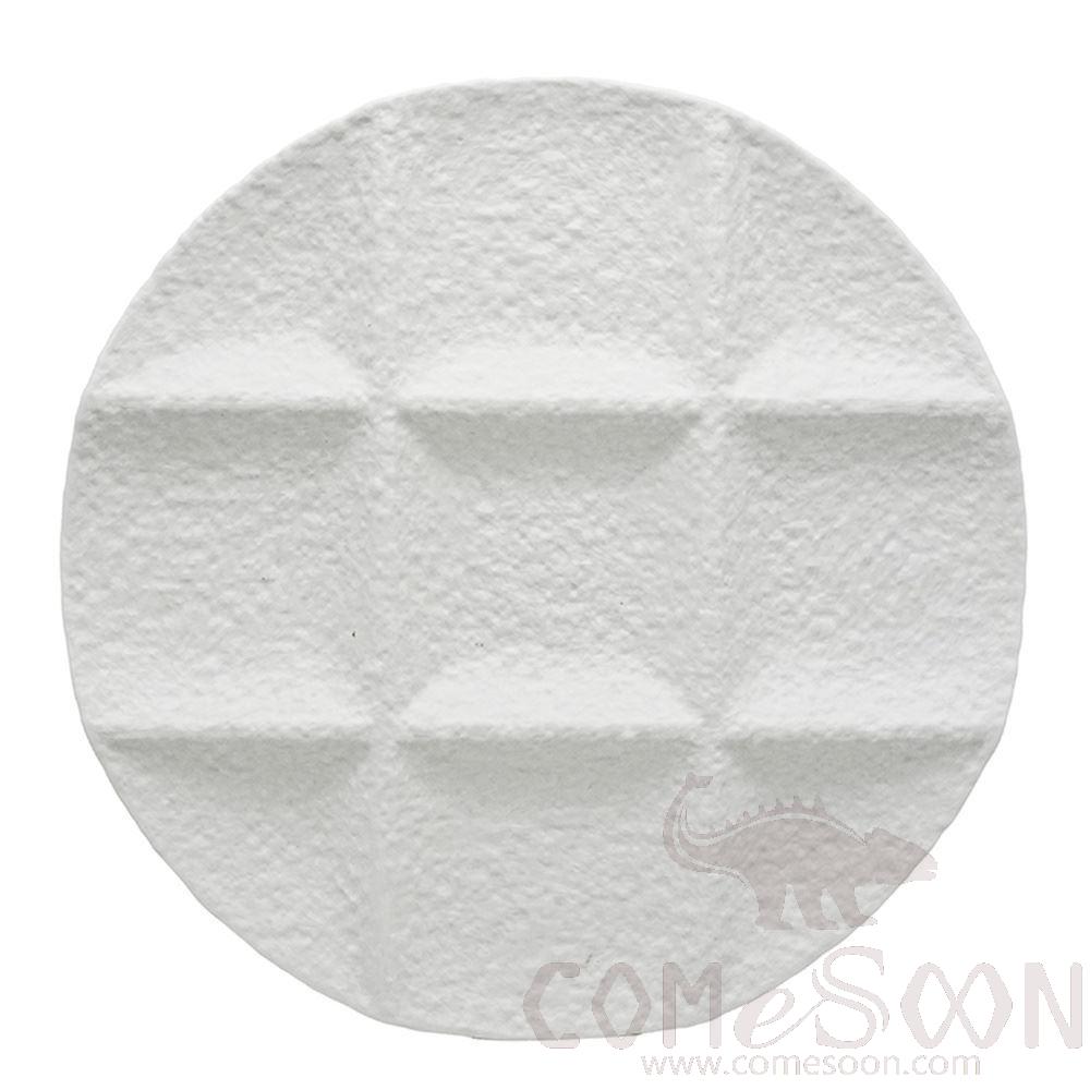 20118 Series 11.18&quot; 9-Compartment Dim Sum Plate - Matt White