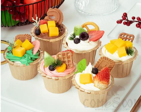 Mini Cupcake Set Model, 7*3cm