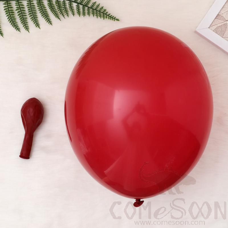 Balloon，Latex，Wine Red，12 Inches