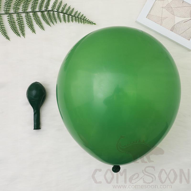Balloon，Latex，Dark Green，12 Inches
