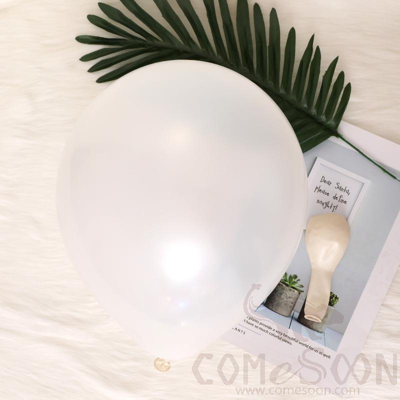 Balloon，Latex，Bright White，12 Inches
