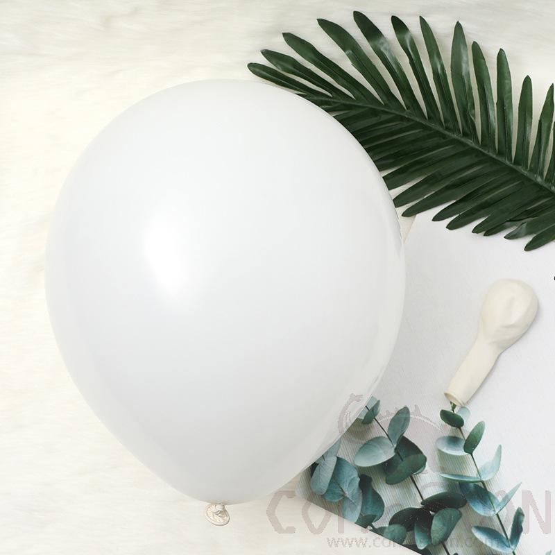 Balloon，Latex，Matte White，12 Inches