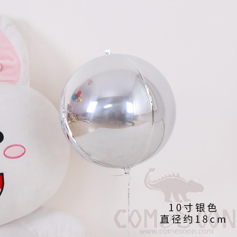 Balloon，Aluminum Film，10 Inches，Silver