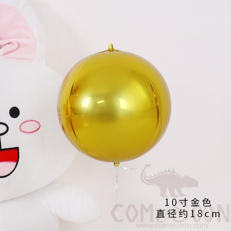 Balloon，Aluminum Film，10 Inches，Gold