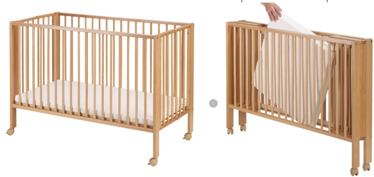 Foldable Kids Bedding, Birch, L124*W66*H85Cm