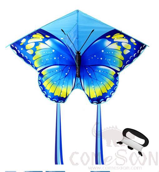 Couple Blue Butterfly Kite With Line, 145*98cm