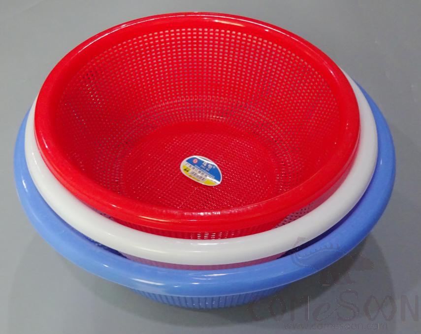 Pearl River Round Sieve(White/Red/Blue), Φ420*150mm