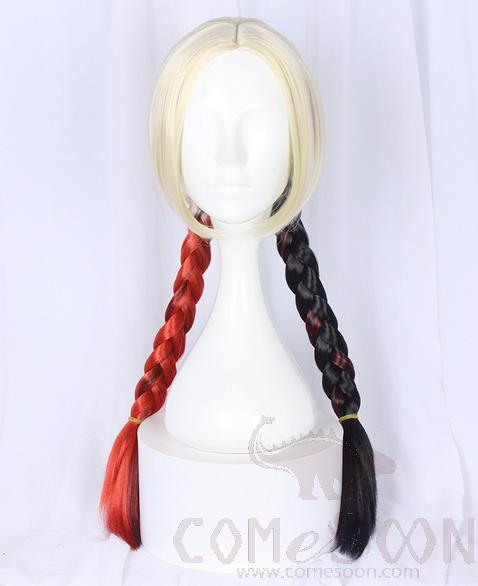 Dyed And Braided Cos Wig