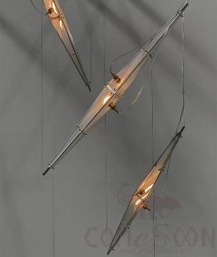 Small Pendant Light, Stainless Steel+Glass, 77*13Cm