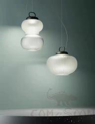 Small Pendant Light, Iron + Glass, Double Head D250*H400Mm