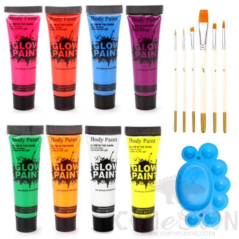 UV Fluorescent Glow In The Dark Graffiti Face Paint，25G