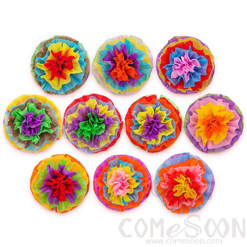 Three-Dimensional Paper Flowers，Paper，16 Inches