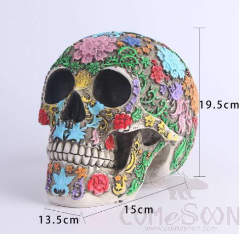 Day of the Dead skull sculpture,Day of the Dead skull sculpture,19.5*15*13.5cm