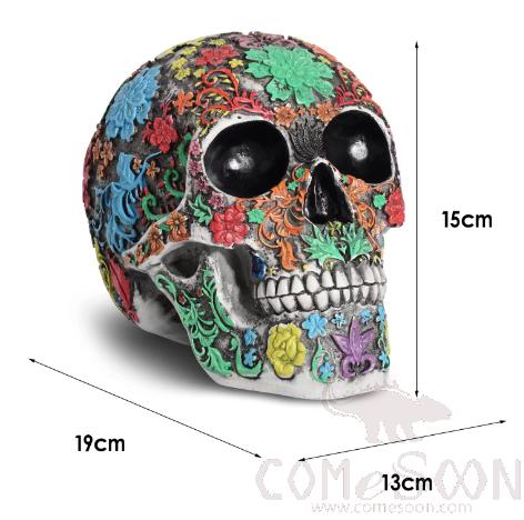 Day of the Dead skull sculpture,Day of the Dead skull sculpture,19.5*15*13.5cm