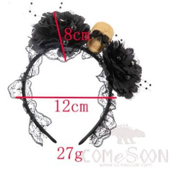 Halloween Dark With Simulated Fabric Fun Headband,Fabric