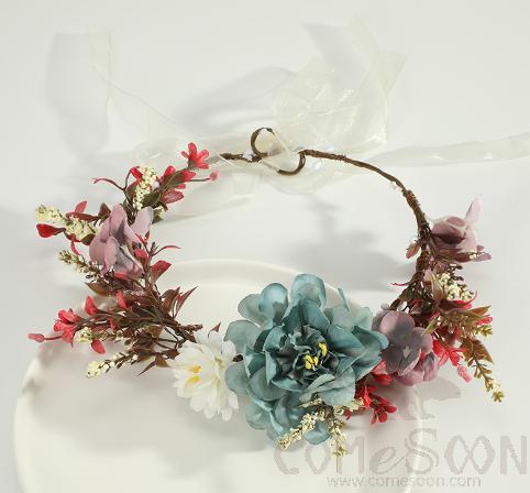 Mori Sweet Style Simulation Flower Bridal Hair Bands