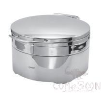 Round 38cm Steel Lid Vision induction Chafing Dish, 6L, L440*W540*H280mm