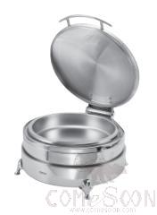 Round 38cm Steel Lid Vision induction Chafing Dish, 6L, L440*W540*H240mm