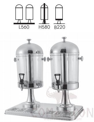 All Steel Double Juice Dispenser, 8L*2