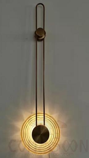 Wall Lamp, Iron + Marble, Ф280*1000Mm