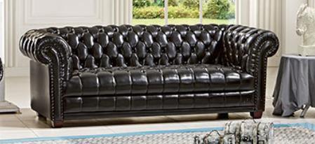 Three-Seater Leather Sofa, Cowhide, 210*89*78Cm