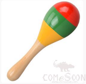 Wooden Sand Hammer, 11.5Cm