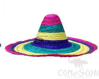 Mexican Straw Hat For Adults, 45Cm