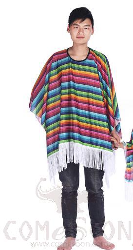 Mexican Adult Fiesta Poncho