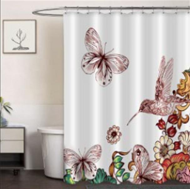 ClothPrintedShowerCurtain
Butterflybird