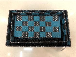 Basket Three-Piece Set-Dark Green,PP+PE,Small:21*10*6.5cm
Medium:23.5*14*7cm
Large:26*16*8cm