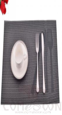 Hot Pressed Edge Pvc Placemat,Black 28*43*0.1cm