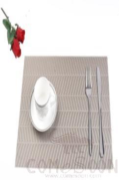 Hot Pressed Edge Pvc Placemat,Jacquard 28*43*0.1cm